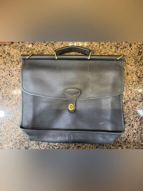 Vintage Jack Georges University Slim Dowel Briefcase #2452